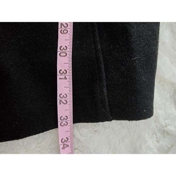 INC‎ International Concepts Wool Coat Faux Fur Collar Belted Black XXL Mob Wife - Picture 11 of 11